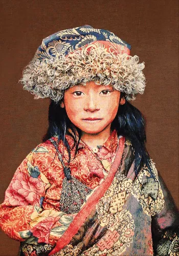 80/120 Tibetan Child Taupe WH2027 *FABRIC ONLY*