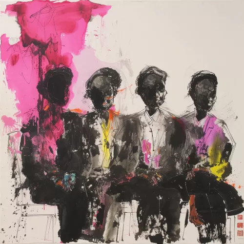 Among Friends 80x80 cm