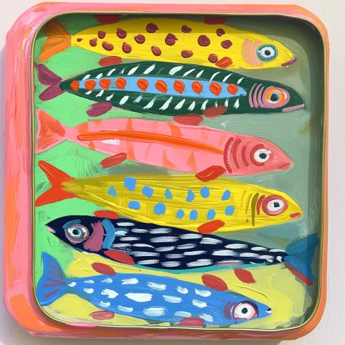 Crowded House  100x100 cm