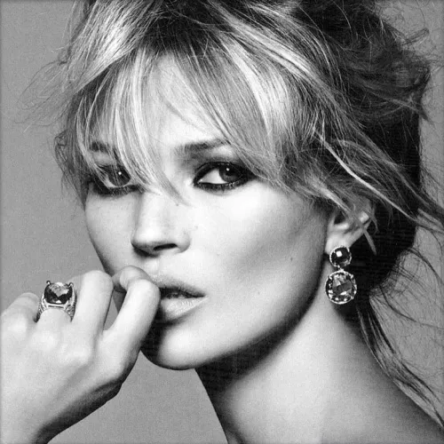 Kate Moss 80x80 cm