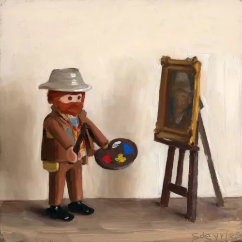 Playmobil van Gogh  80x80 cm