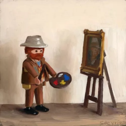 Playmobil van Gogh  120x120 cm