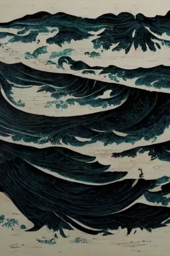 MondiLab Japanese wave 80x120 cm (106233)