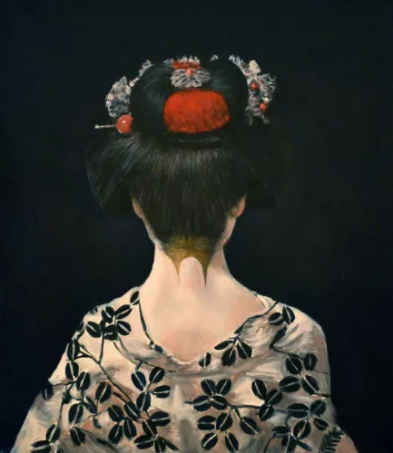 Japanala x Geisha  80x80 cm