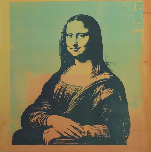 Mona Lisa Modern  120x120 cm 