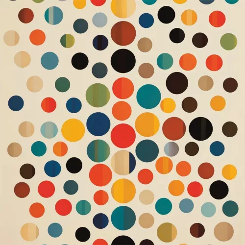 Dot day  120x120 cm
