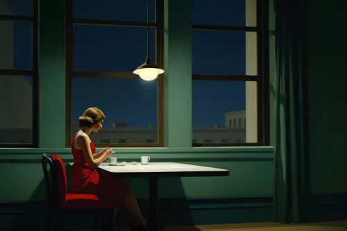 Waiting 80x120 cm