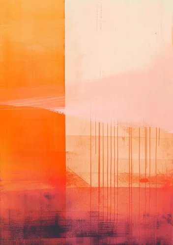 Orange evening 80x120 cm