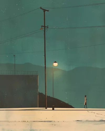 Late night 80x120 cm