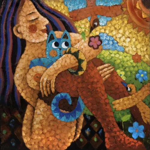 Embrace  100x100 cm