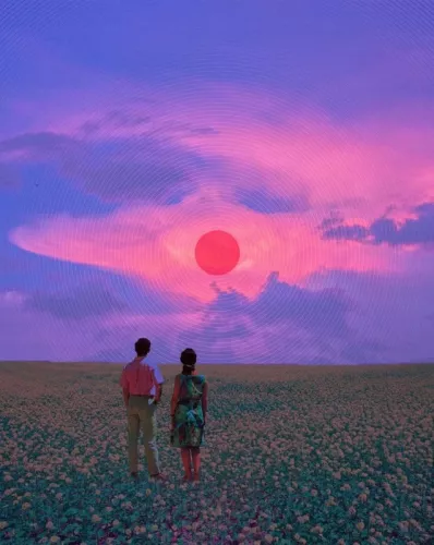 Enjoy sunset  80x120 cm