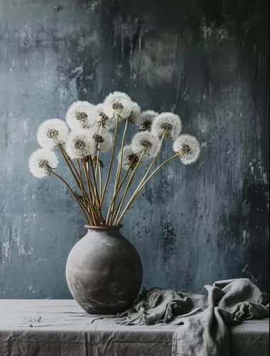 Fluffy flowers 80x120 cm