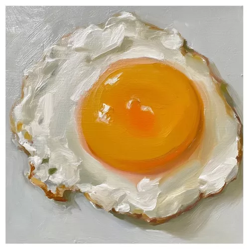 Fried egg  100x100 cm