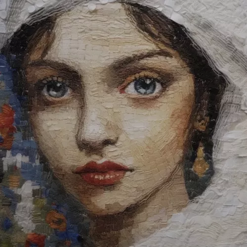 Blue eyes  80x80 cm