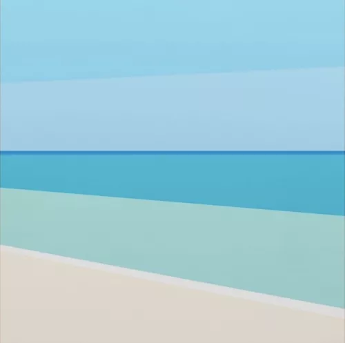 Coast 2  100x100 cm
