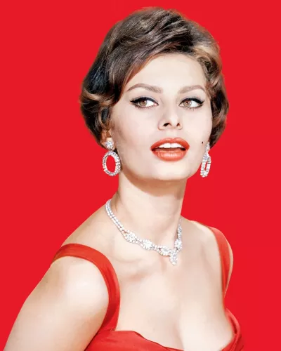 Lady in red 120x180 cm