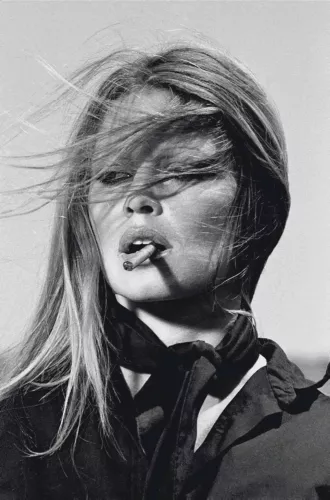 Brigitte Bardot smoking 120x180 cm