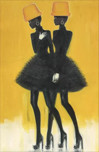 Two ladies  80x120 cm