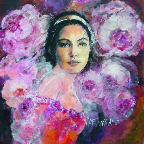 Pink Bloss  100x100 cm