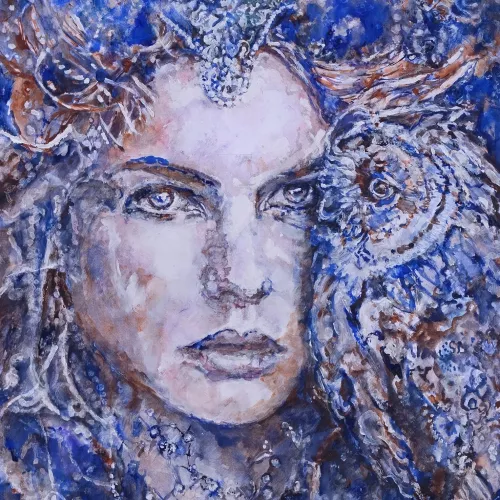 Wise owl 120x120 cm