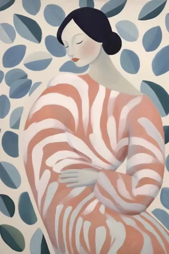 Abstract woman 2  120x180 cm